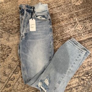 Elvi Light Blue Boyfriend Jeans